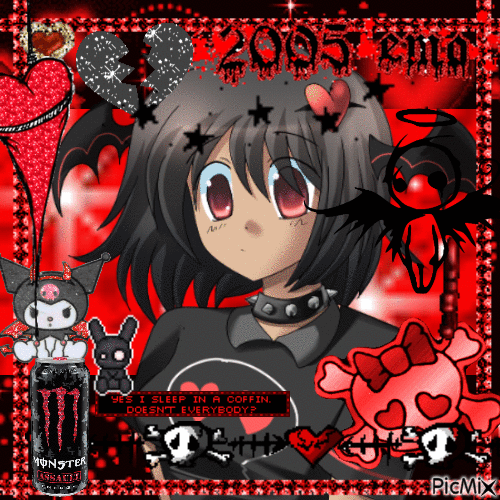 2005 emo anime girl
