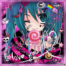 scene nightcore anime girl