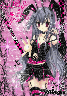 scene queen anime girl